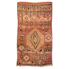 Midcentury Moroccan Wool Rug  5'10 x 9'