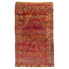 Tappeto in lana Zayane marocchino del medioevo  6'6 X 9'8