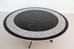 Midcentury Mosaic Tile and Chrome Coffee Table, 1970s