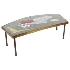 Midcentury Mosaic Coffee Table by Berthold Müller, 1950s