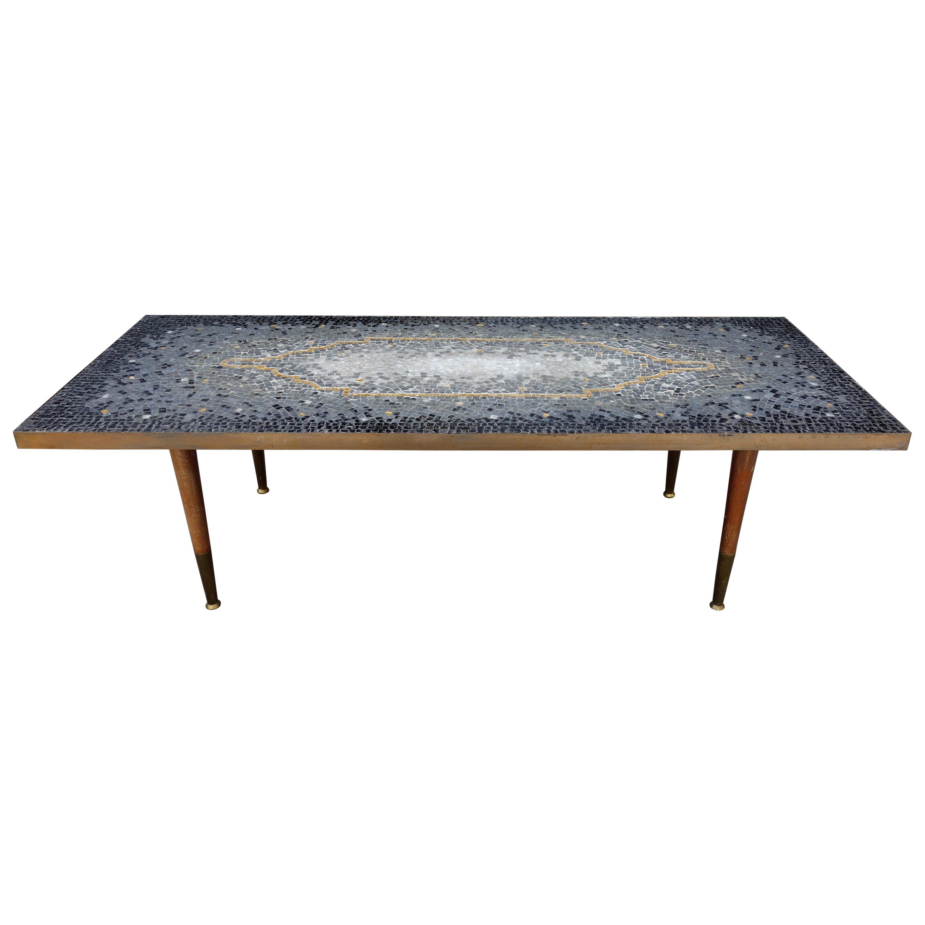 Midcentury Mosaic Coffee Table by Genaro Alvarez