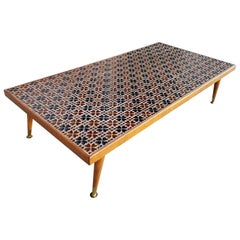 Midcentury Mosaic Tile Coffee Table
