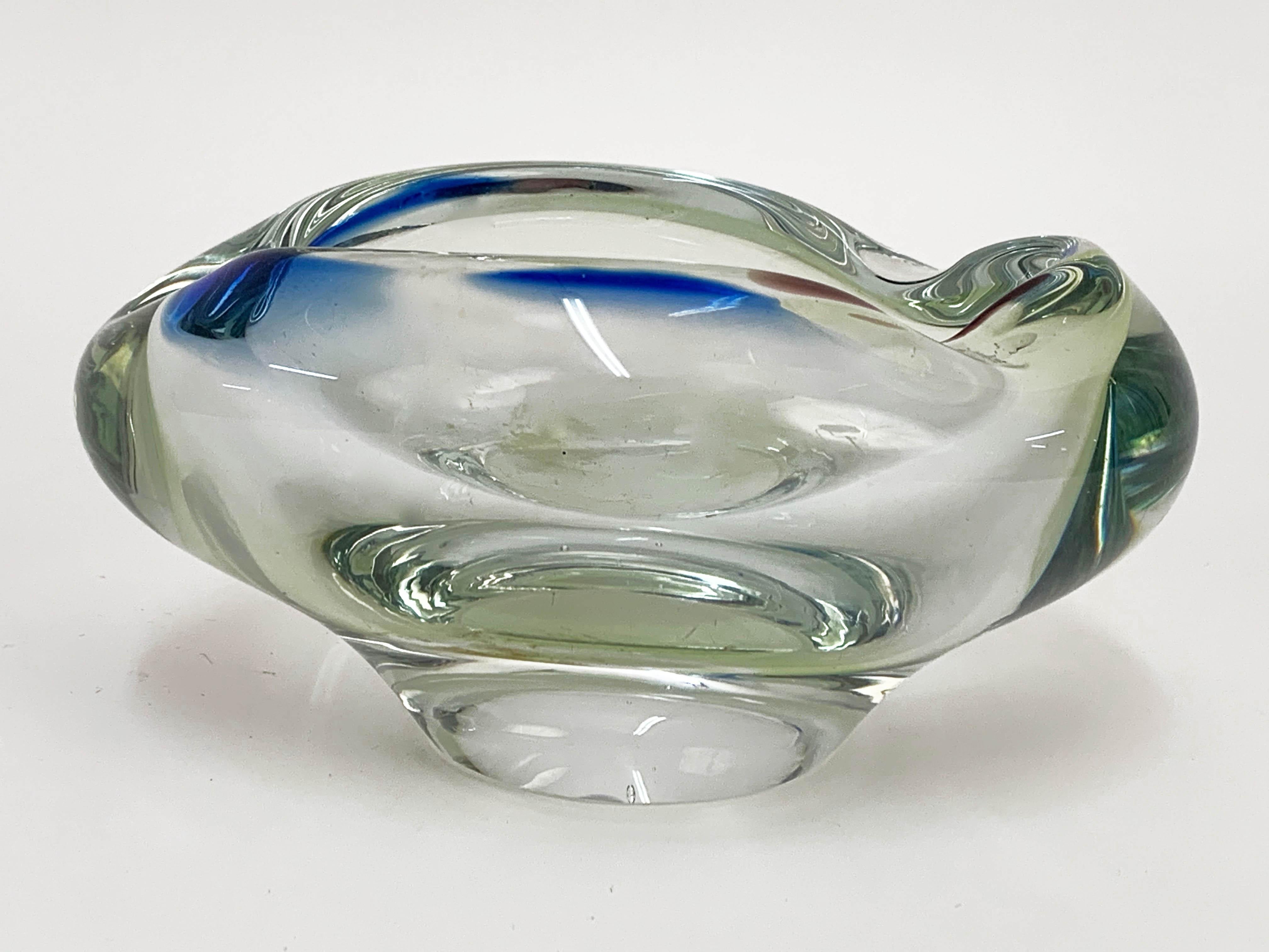 Italienischer Aschenbecher aus Murano-Glas aus der Jahrhundertmitte, 1960 im Angebot 6