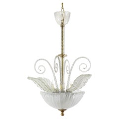 Midcentury Murano Chandelier in the Manner of Ercole Barovier