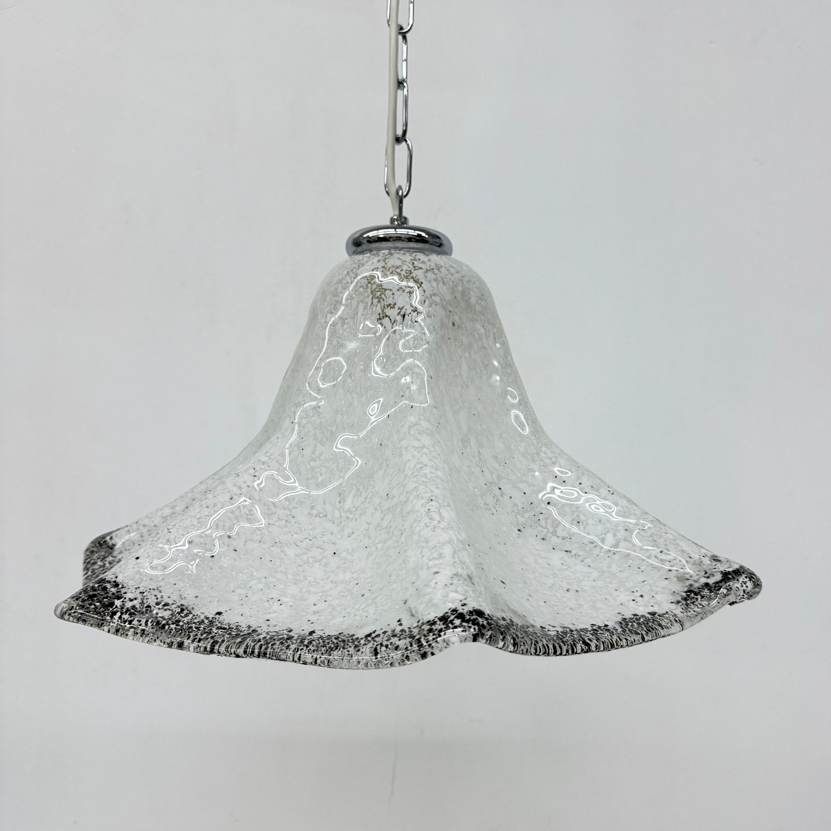 Lampada a sospensione in vetro di Murano del Medioevo di Mazzega Murano , anni '70 in vendita 5
