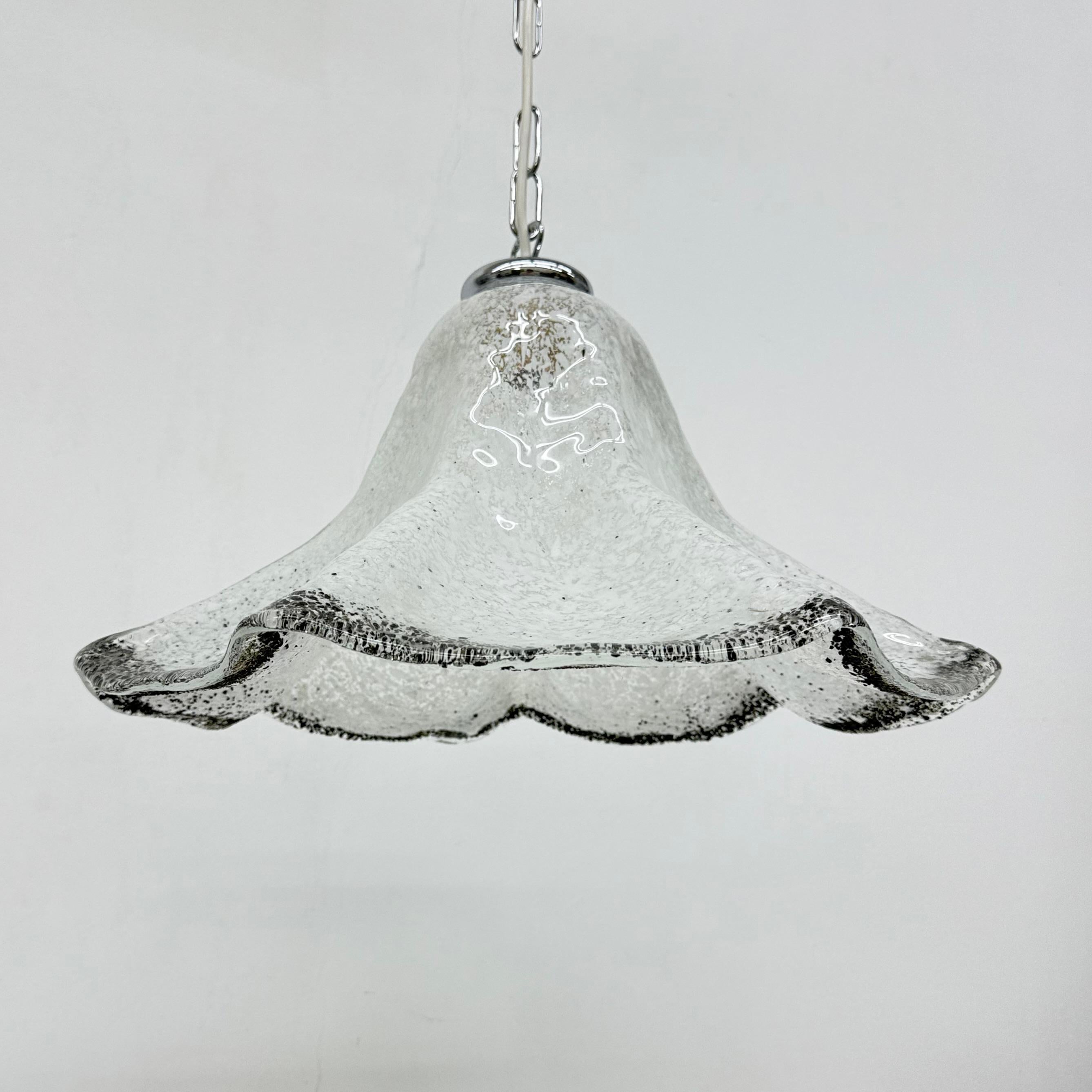 Lampada a sospensione in vetro di Murano del Medioevo di Mazzega Murano , anni '70 in vendita 10