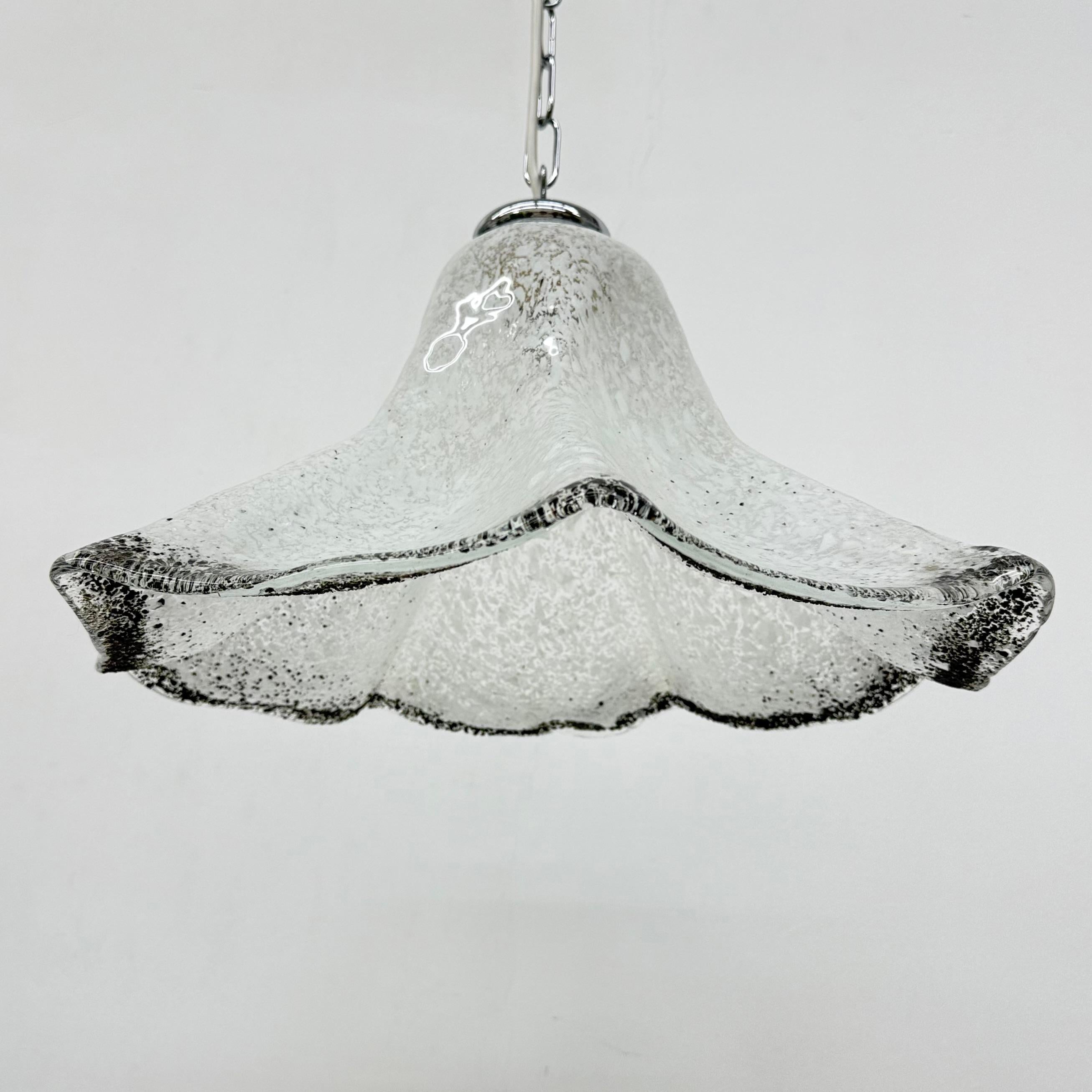 Lampada a sospensione in vetro di Murano del Medioevo di Mazzega Murano , anni '70 in vendita 11
