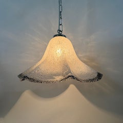 Midcentury Murano glas hanging lamp by mazzega , 1970s