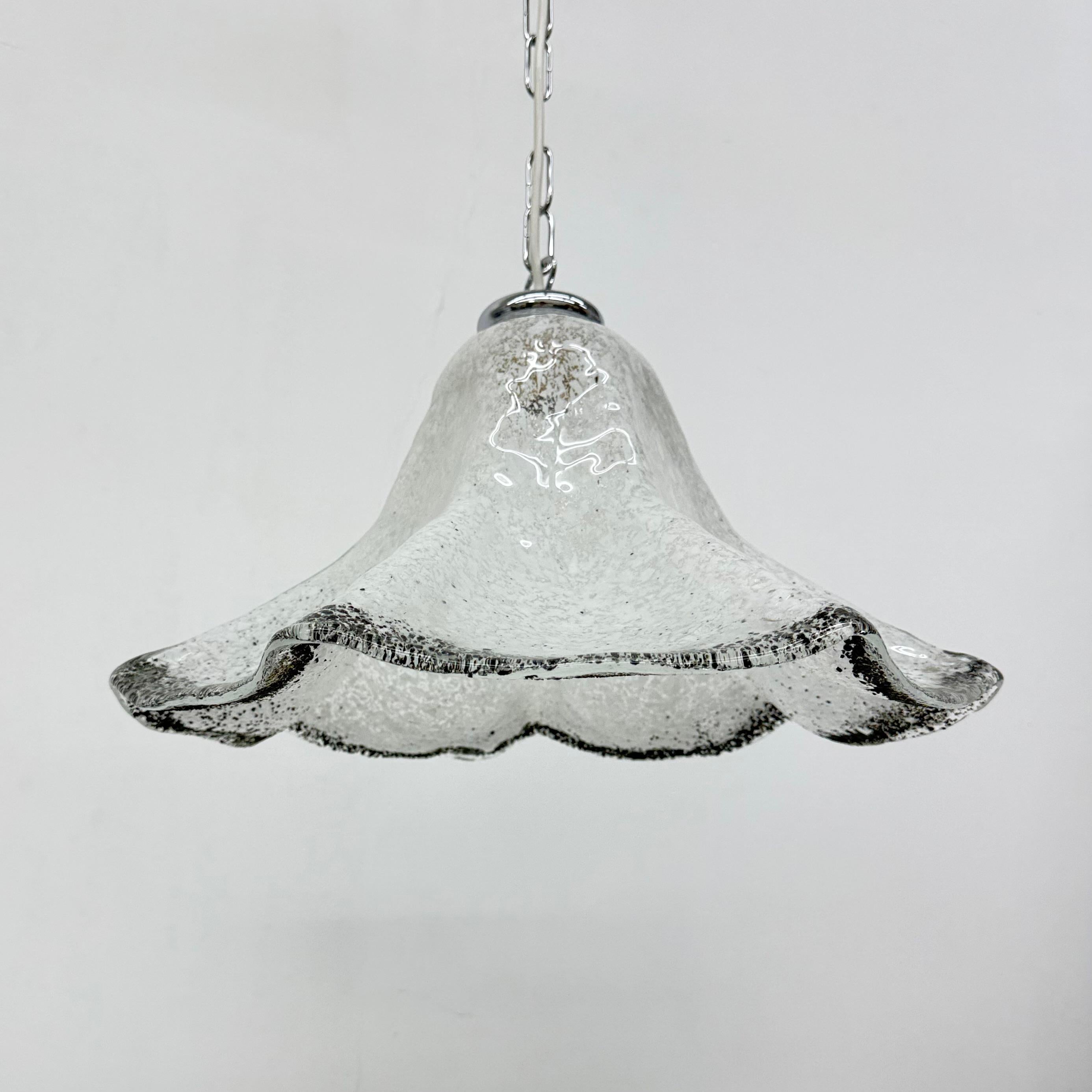 Lampada a sospensione in vetro di Murano del Medioevo di Mazzega Murano , anni '70 in vendita 13
