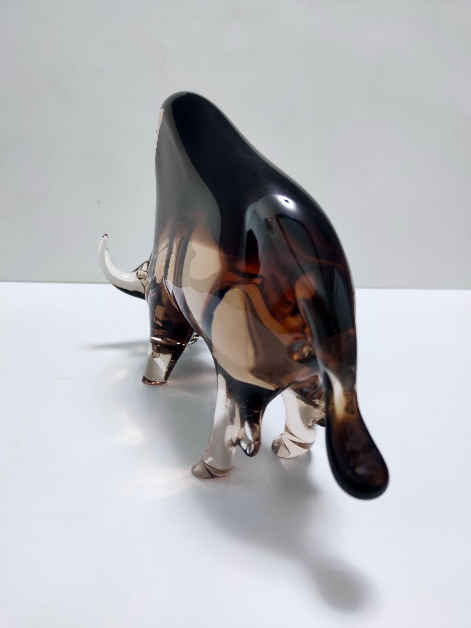 Midcentury Murano Glass American Buffalo Ascribable to Seguso, Italy 1