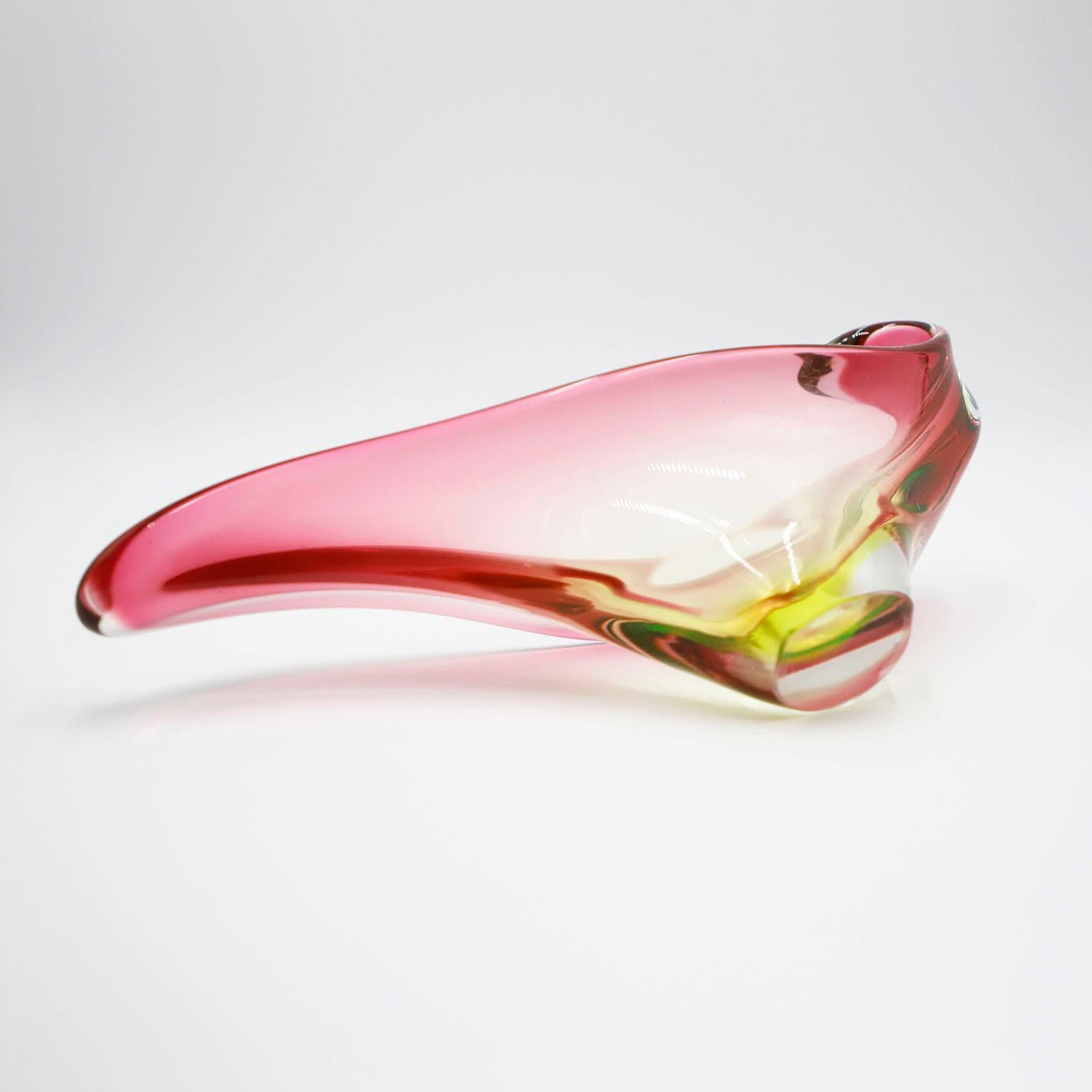 Italian Midcentury Murano Glass Centerpiece For Sale