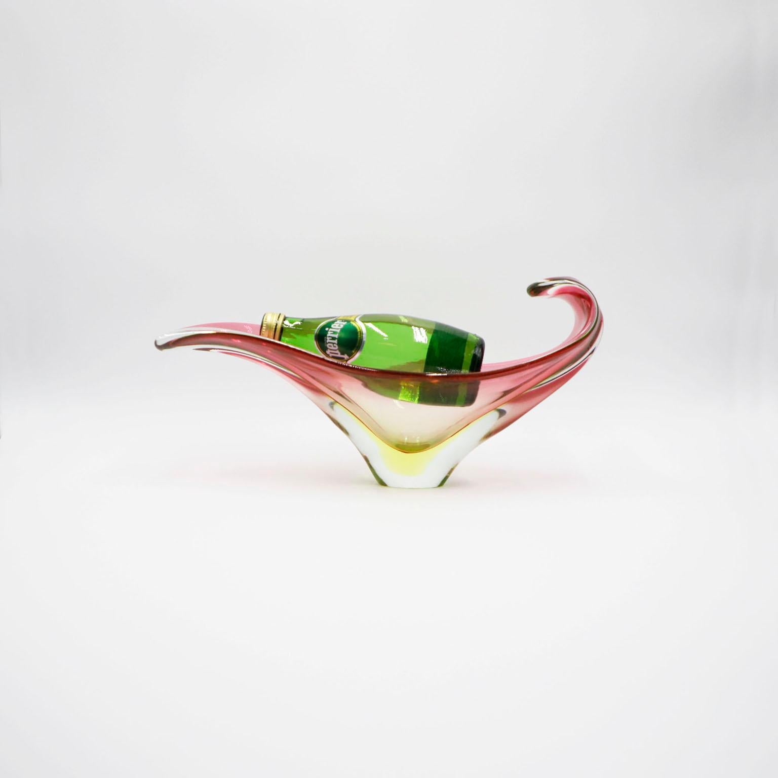 Midcentury Murano Glass Centerpiece In Good Condition For Sale In Mexico City, CDMX