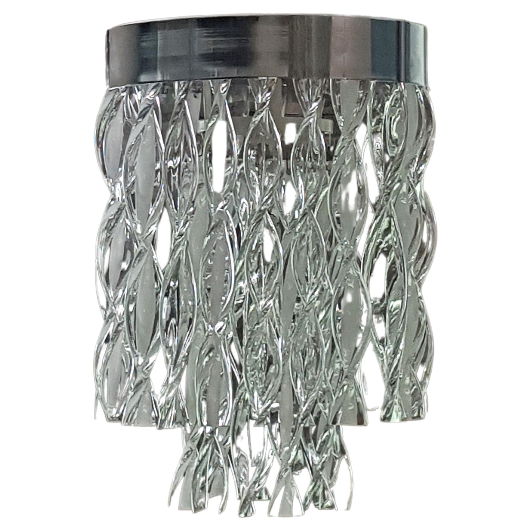 Midcentury Murano Glass Chandelier by Mazzega, Italy, 1965