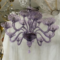Midcentury Murano Glass Chandelier