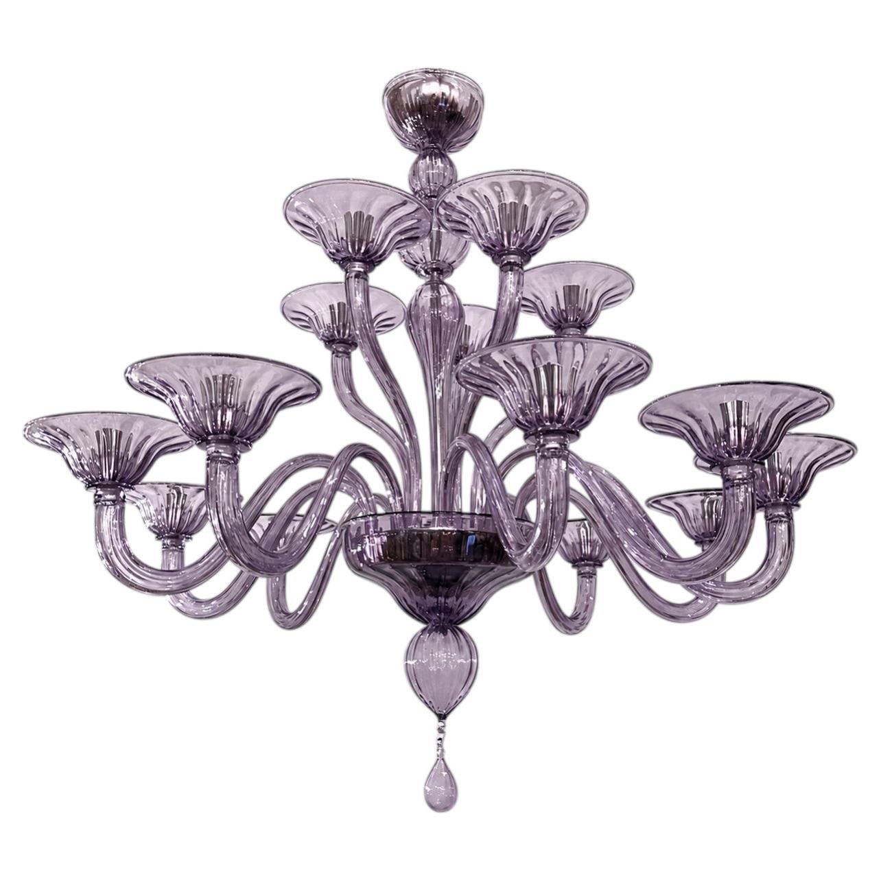 Midcentury Murano Glass Chandelier