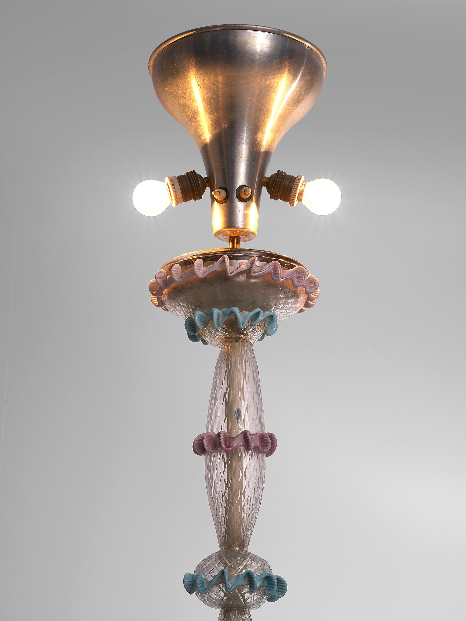 Mid-Century Modern Midcentury Murano Glass Floor Lamp, Italy