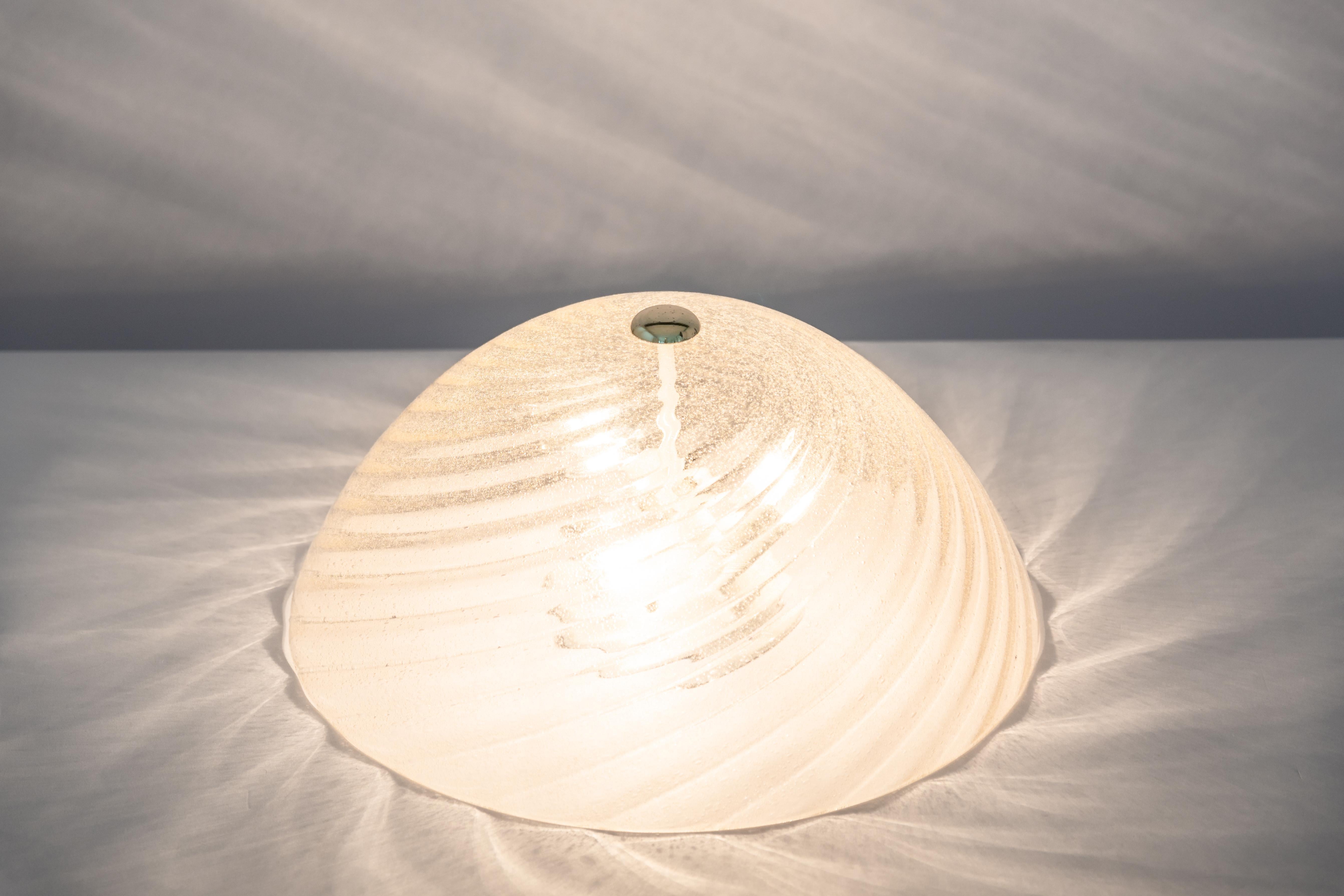 Mid-Century Murano Glass Flush Mount by Barovier & Toso, Italy, 1960s For Sale 6