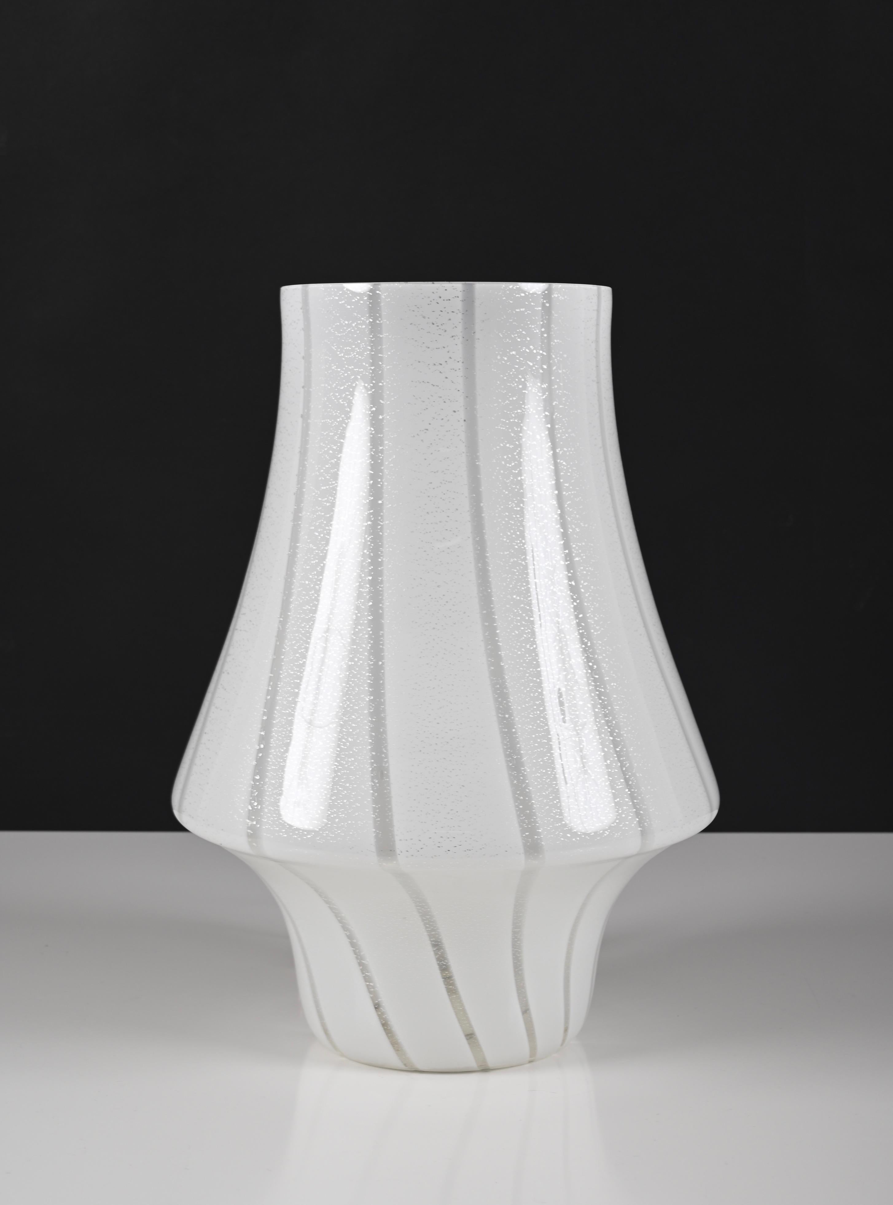 Midcentury Murano Glass Italian Mushroom-Shaped Table Lamp, 1970s For Sale 3