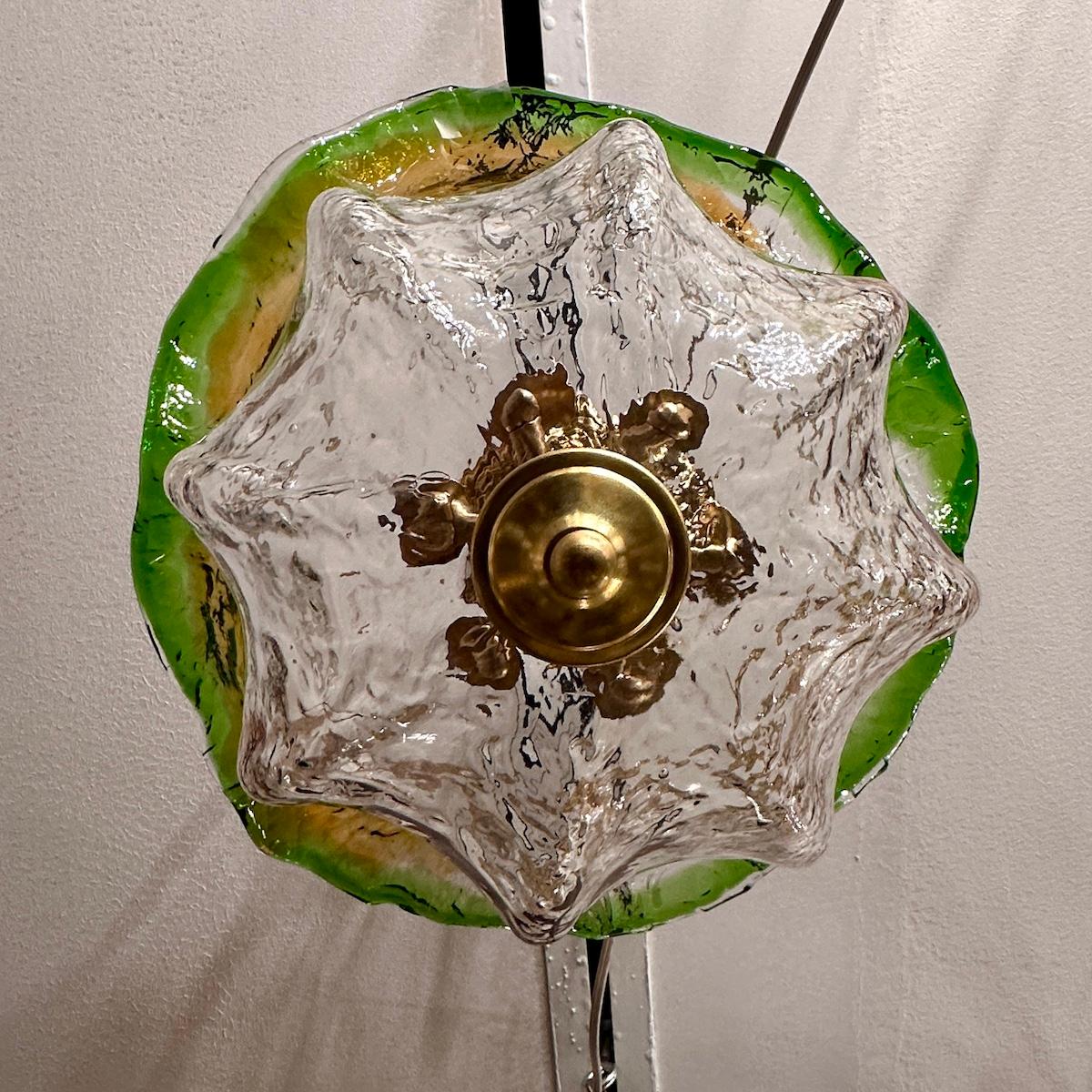 Midcentury Murano Glass Light Fixture For Sale 4