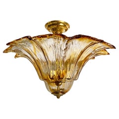 Vintage Midcentury Murano Glass Light Fixture