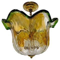 Midcentury Murano Glass Light Fixture