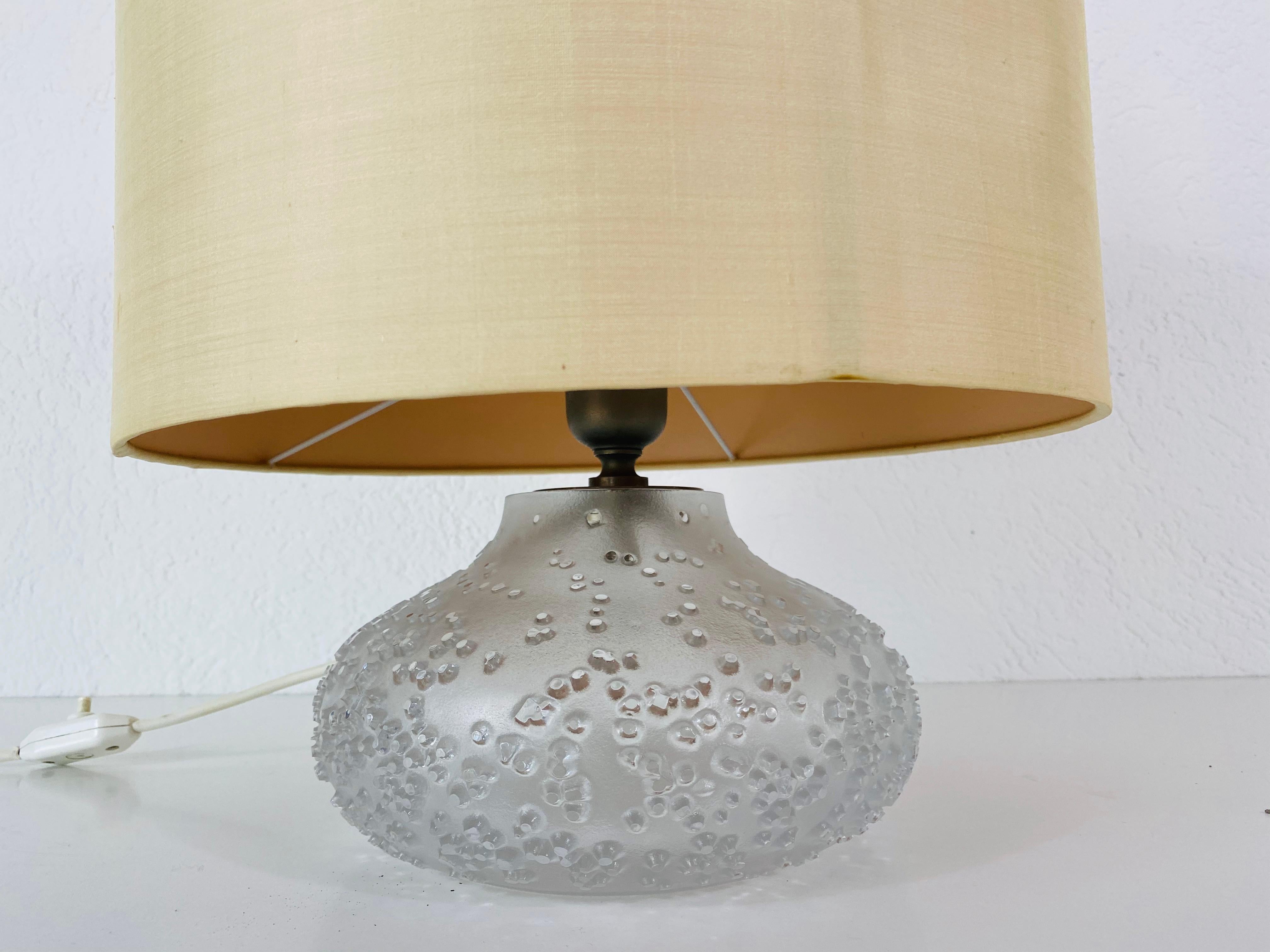 Mid-20th Century Midcentury Murano Glass Table Lamp by Limburg, 1960s For Sale