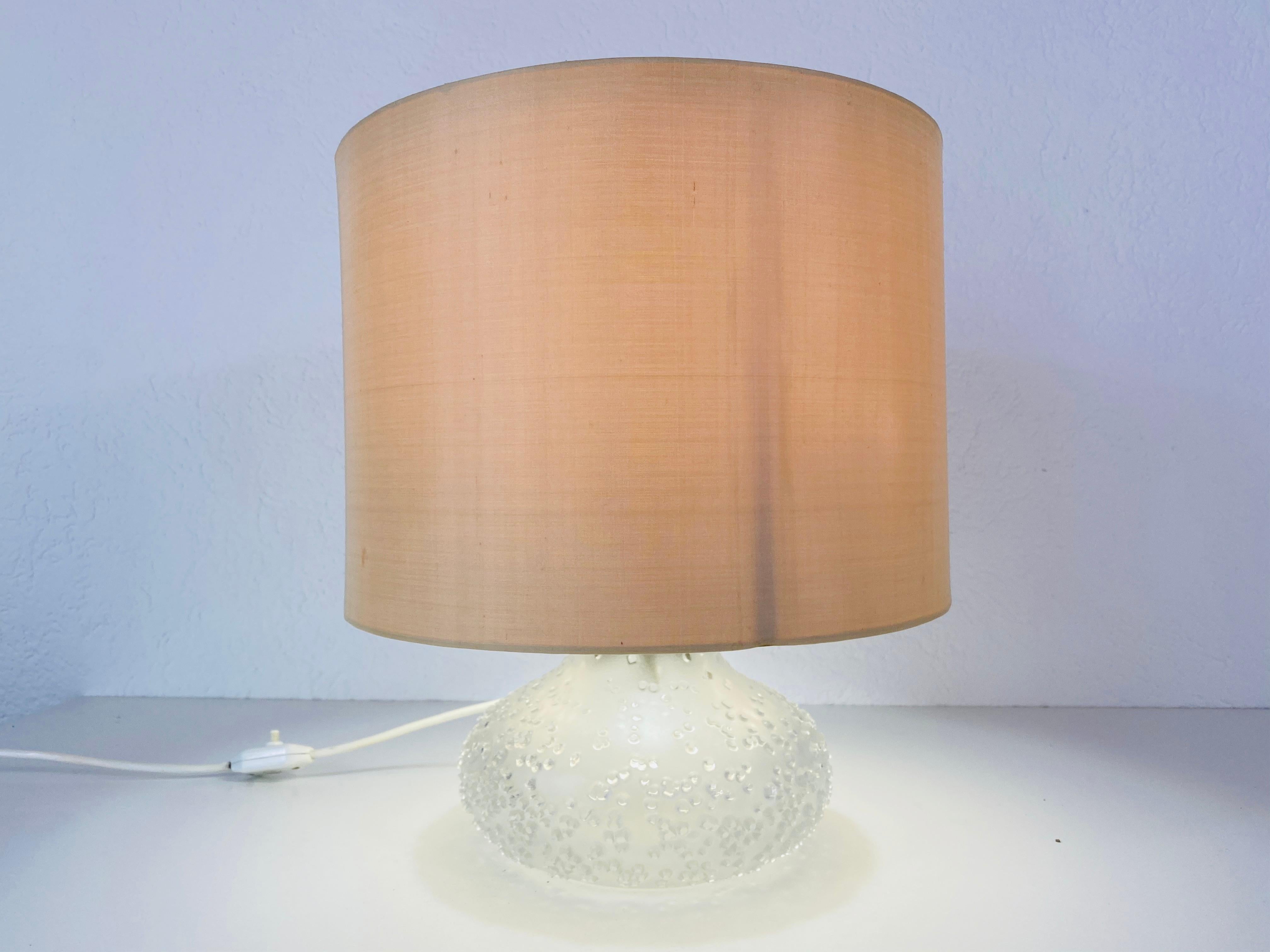 Synthetic Midcentury Murano Glass Table Lamp by Limburg, 1960s For Sale