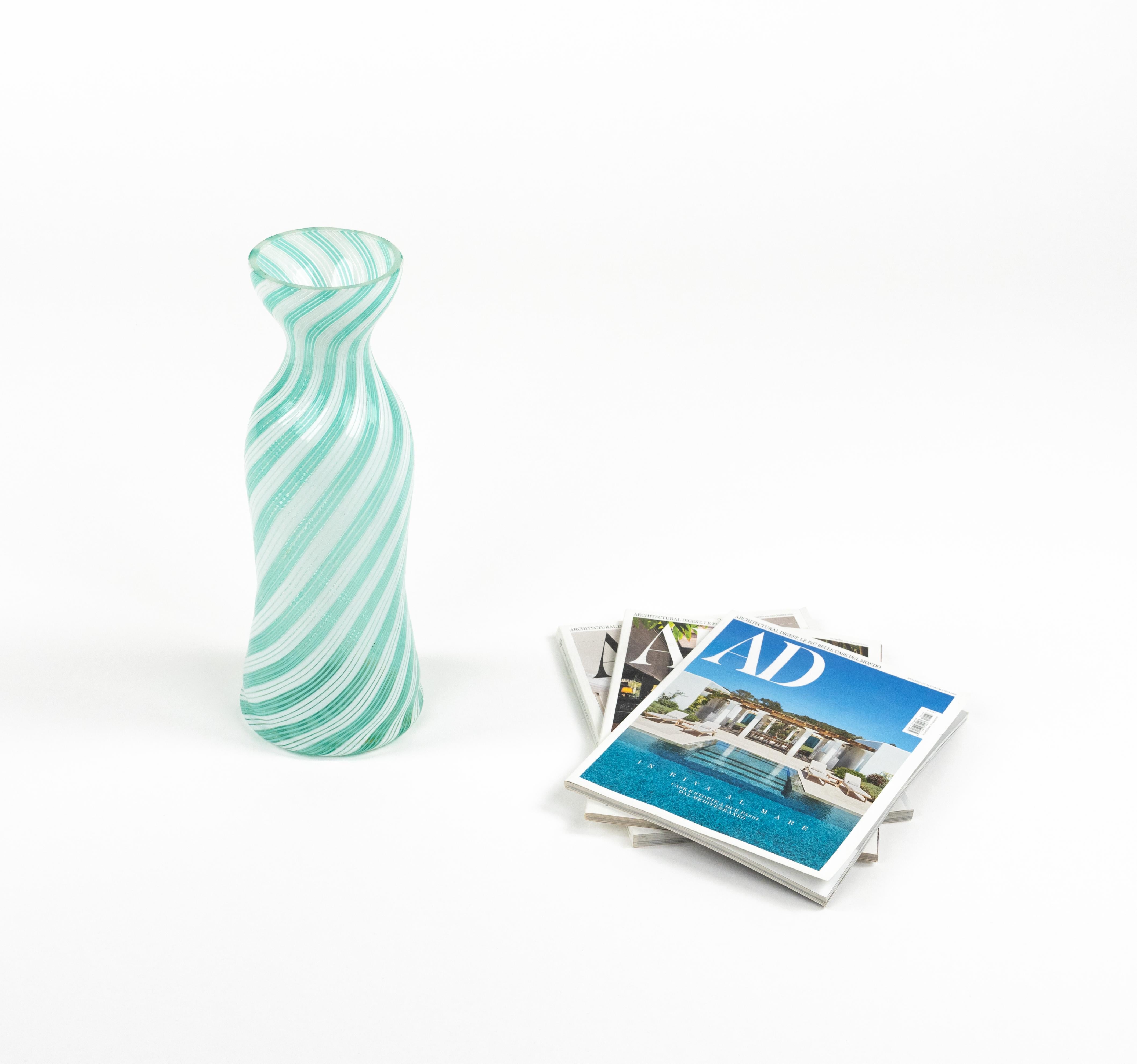Midcentury Murano Glass Vase by Dino Martens for Aureliano Toso, Italy 1950s For Sale 6