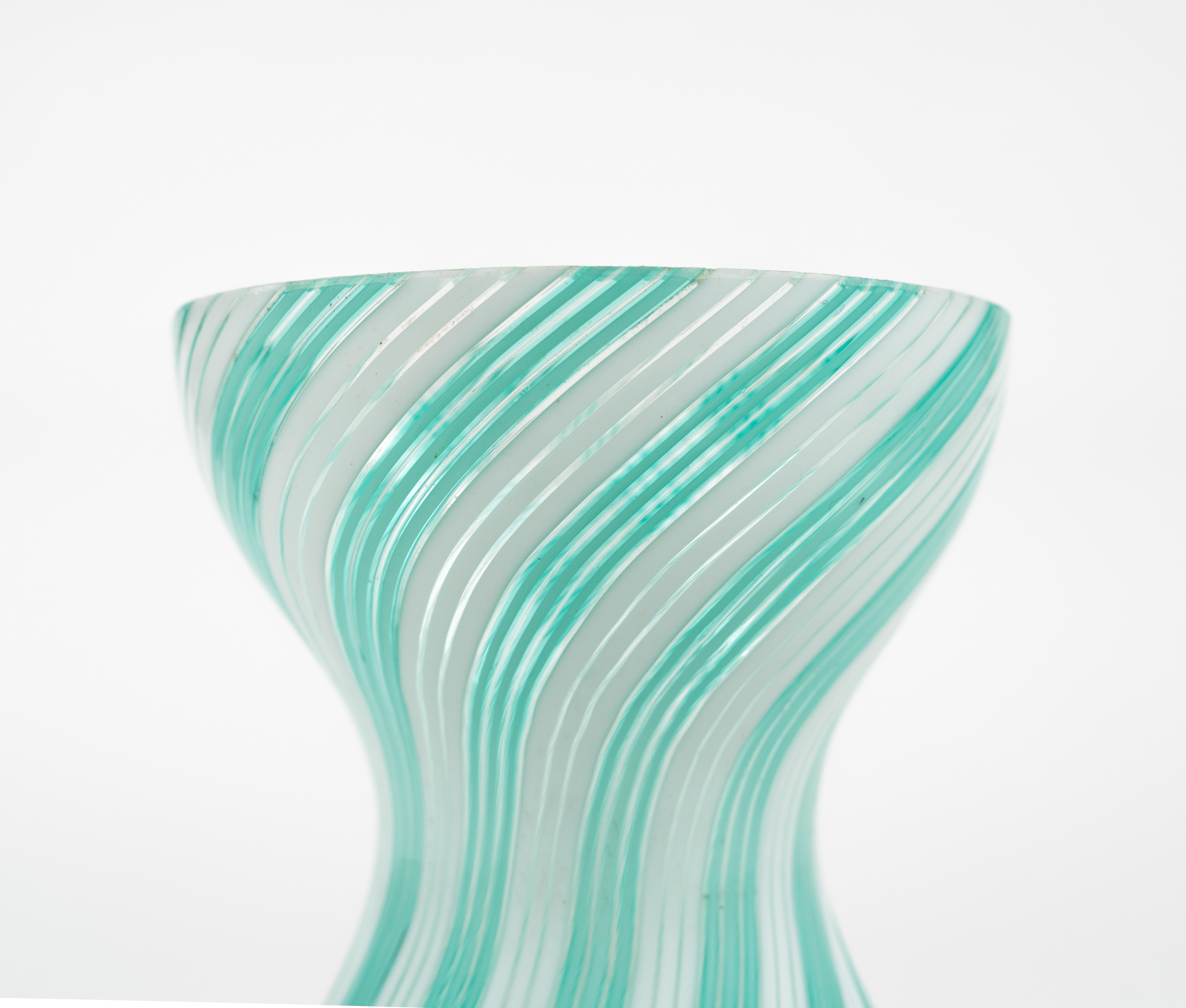 Midcentury Murano Glass Vase by Dino Martens for Aureliano Toso, Italy 1950s For Sale 8