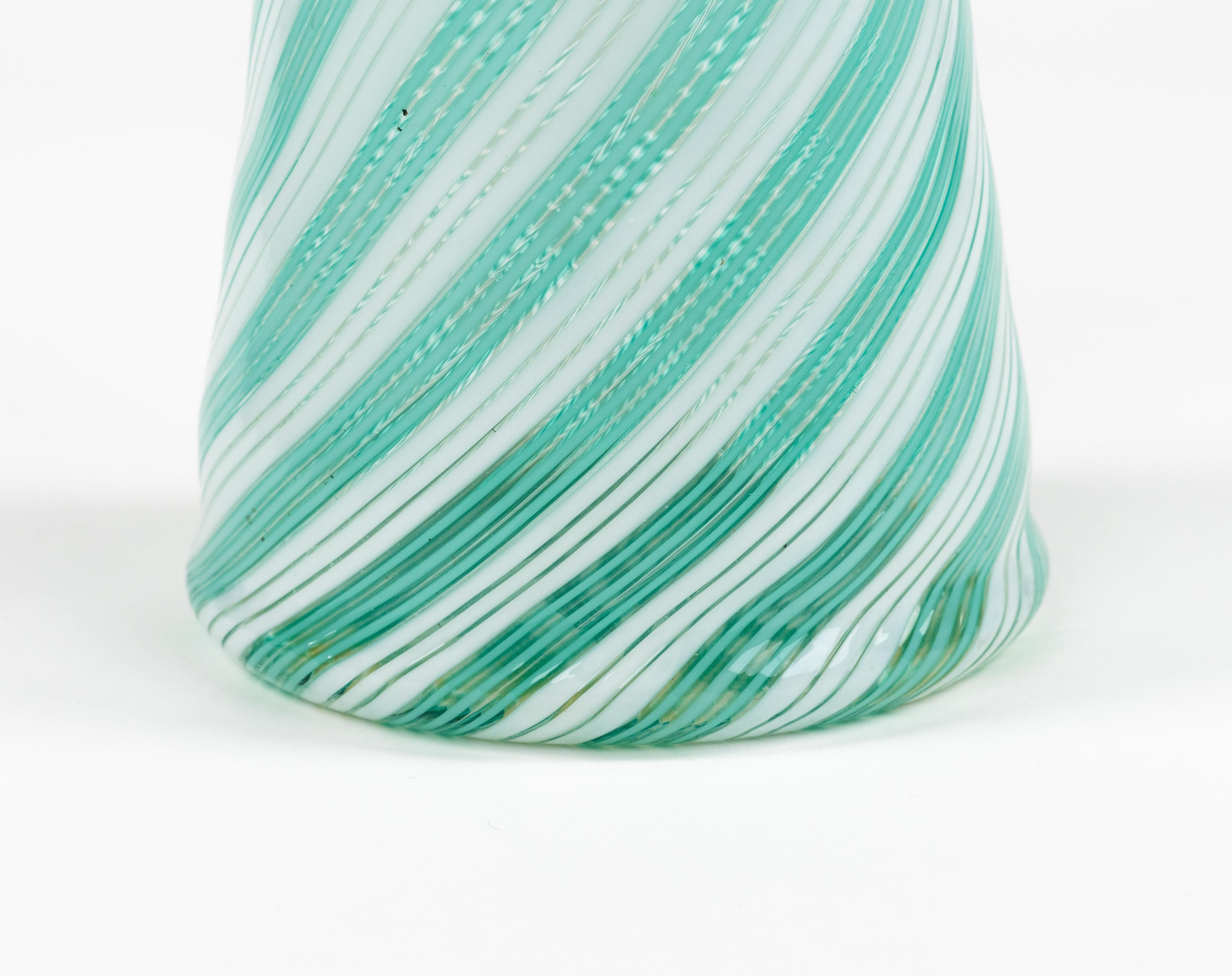 Midcentury Murano Glass Vase by Dino Martens for Aureliano Toso, Italy 1950s For Sale 9