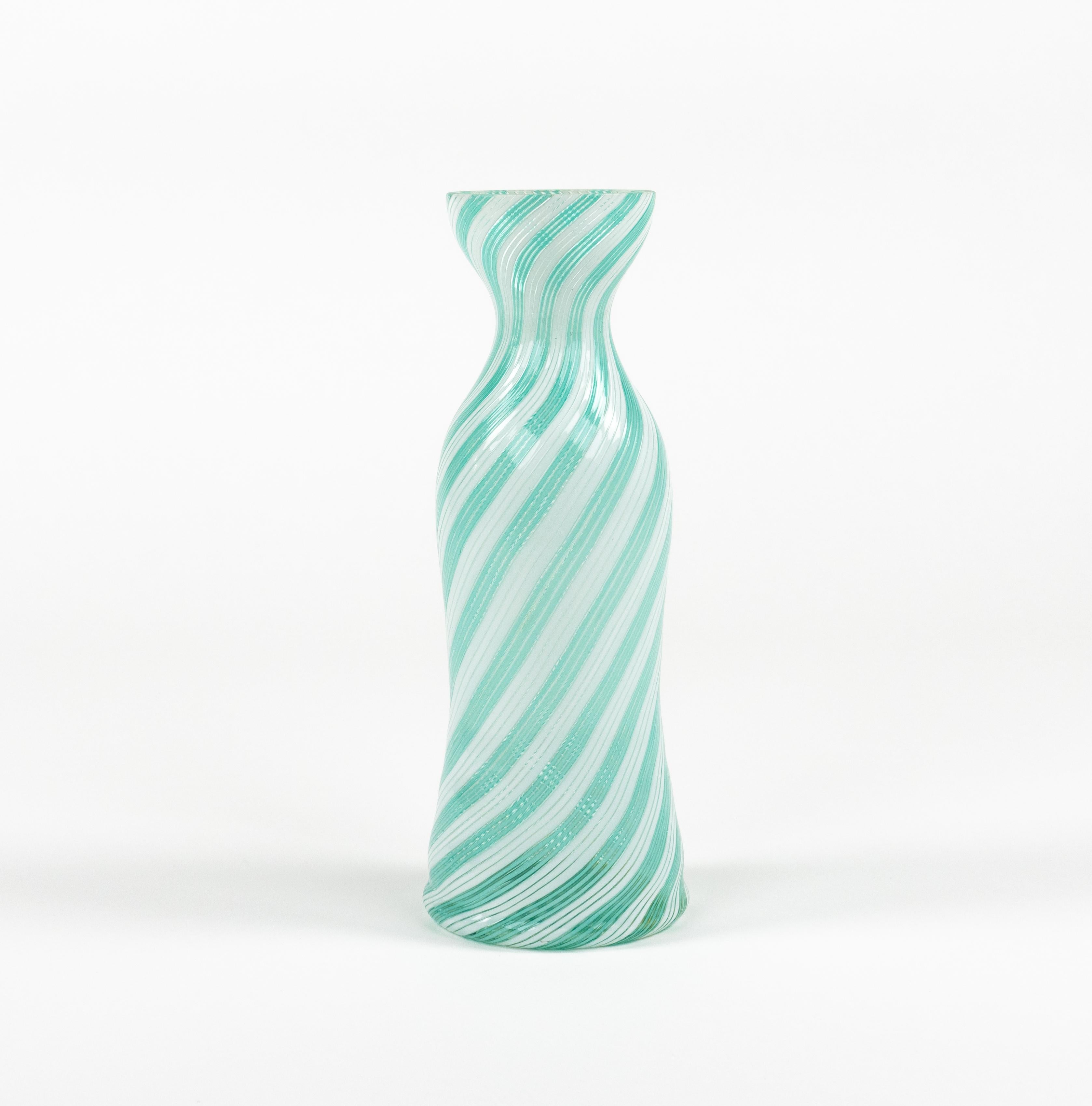Mid-Century Modern Midcentury Murano Glass Vase by Dino Martens for Aureliano Toso, Italy 1950s For Sale