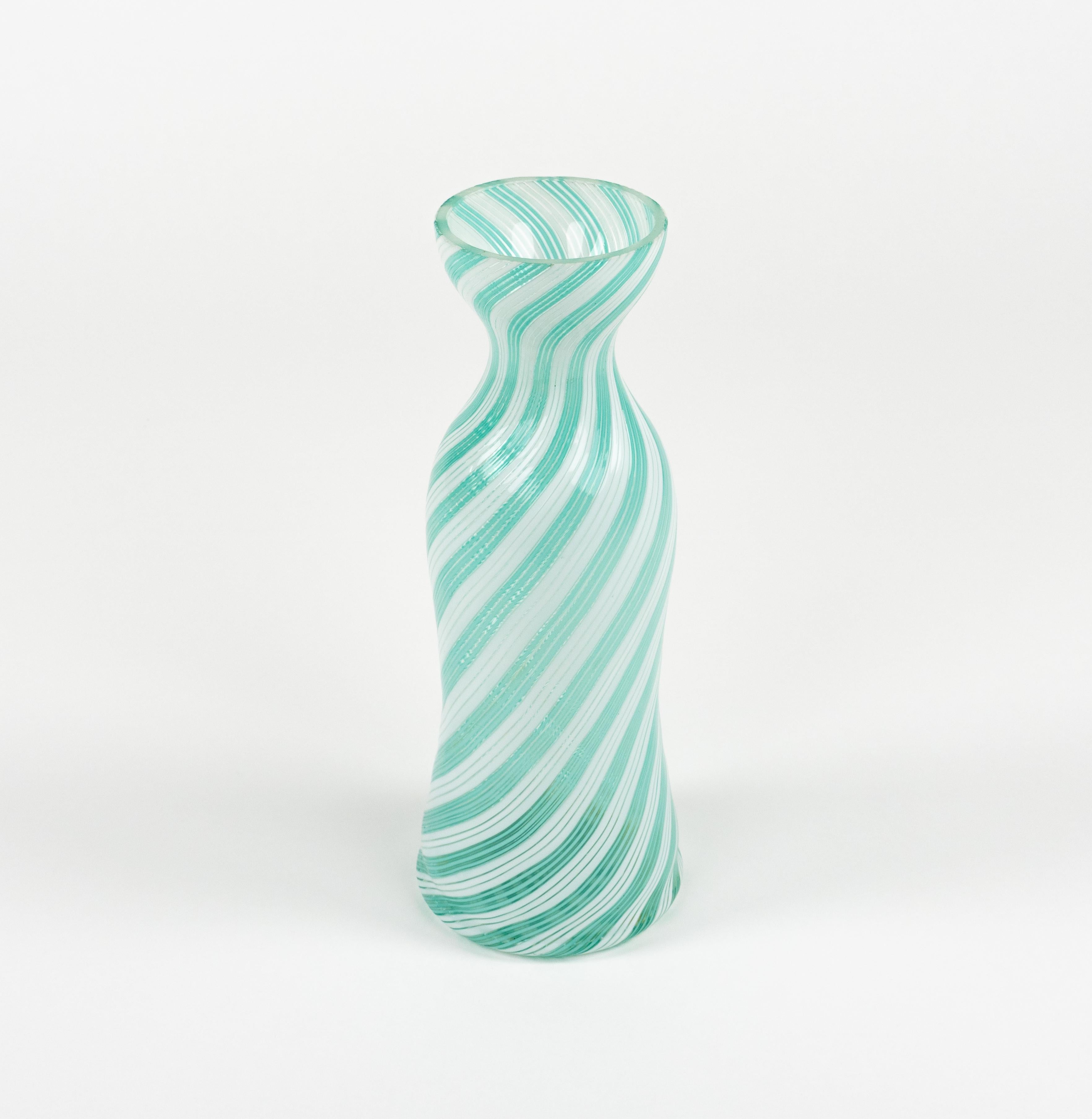 Mid-20th Century Midcentury Murano Glass Vase by Dino Martens for Aureliano Toso, Italy 1950s For Sale