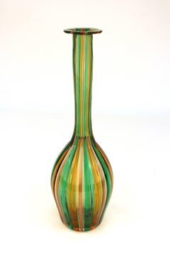 Midcentury Murano Long-Necked Glass Vase