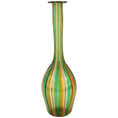Midcentury Murano Long-Necked Glass Vase