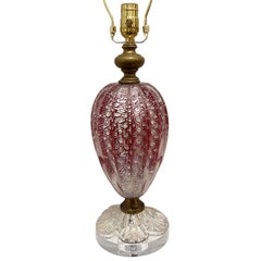 Midcentury Murano Table Lamp