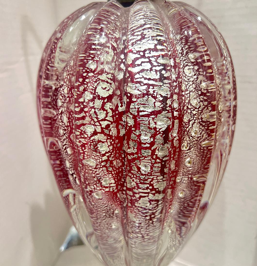 Midcentury Murano Table Lamp In Good Condition For Sale In New York, NY