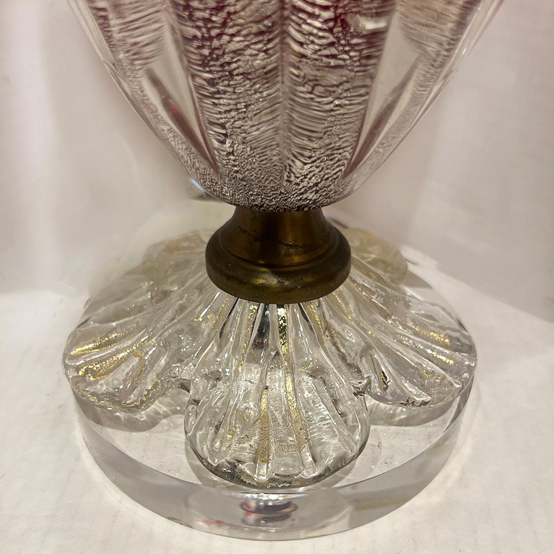 Mid-20th Century Midcentury Murano Table Lamp For Sale