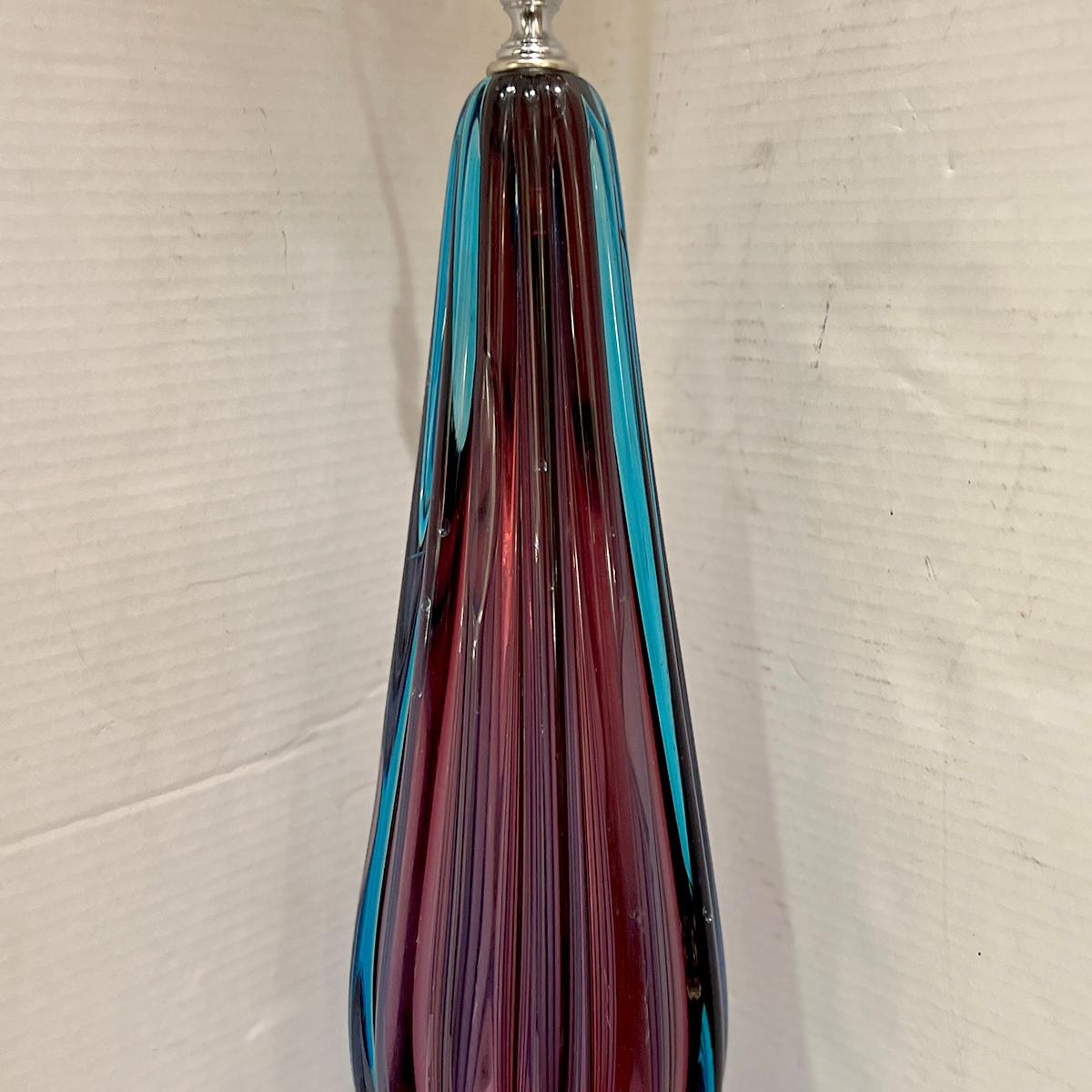 Murano Glass Midcentury Murano Table Lamp For Sale