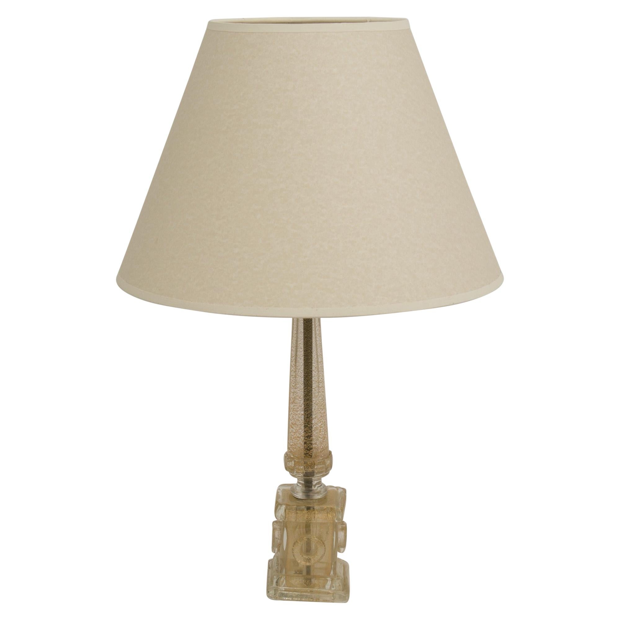 Midcentury Murano Table Lamp For Sale