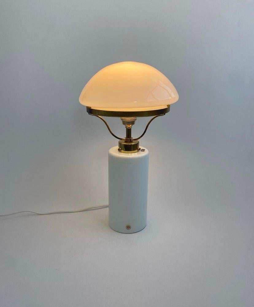 Mid-Century Modern  Midcentury mushroom table lamp by Odreco Belysing, Denmark 1960 For Sale