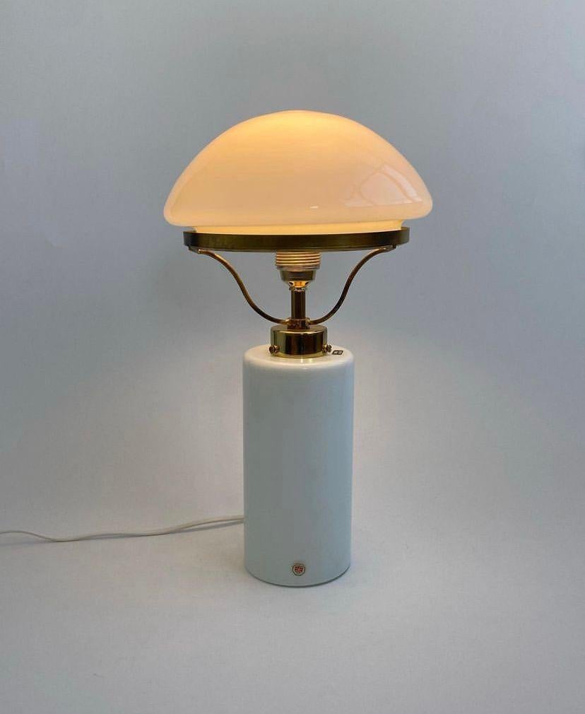 European  Midcentury mushroom table lamp by Odreco Belysing, Denmark 1960 For Sale