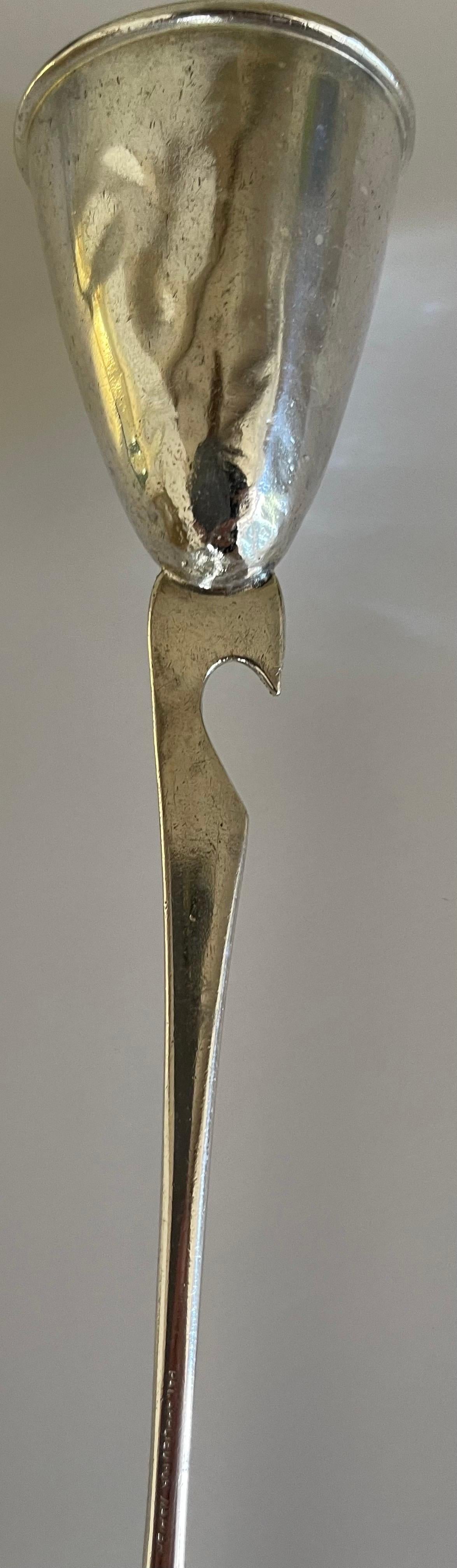 Mitte des Jahrhunderts Napier Versilbert Barware Jigger Löffel (amerikanisch) im Angebot