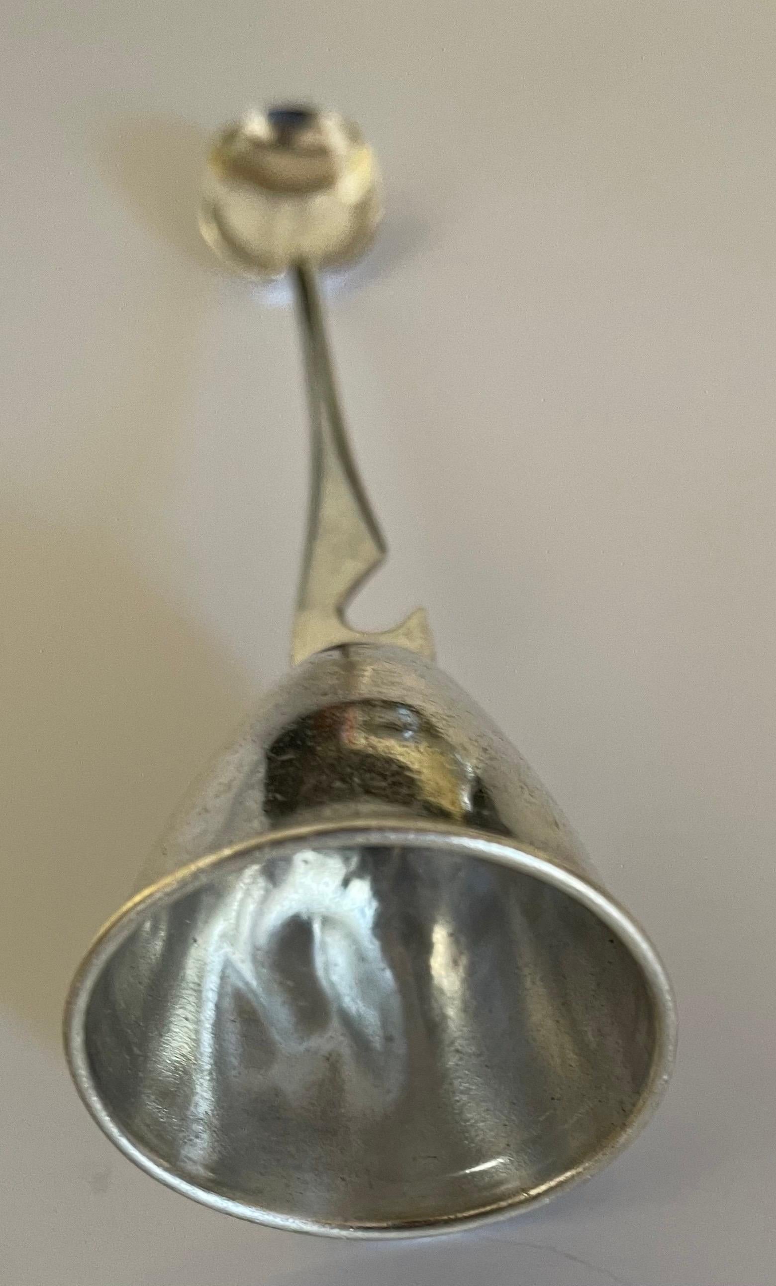 Mitte des Jahrhunderts Napier Versilbert Barware Jigger Löffel (Mitte des 20. Jahrhunderts) im Angebot