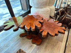 Midcentury Natural Wood Coffee Table