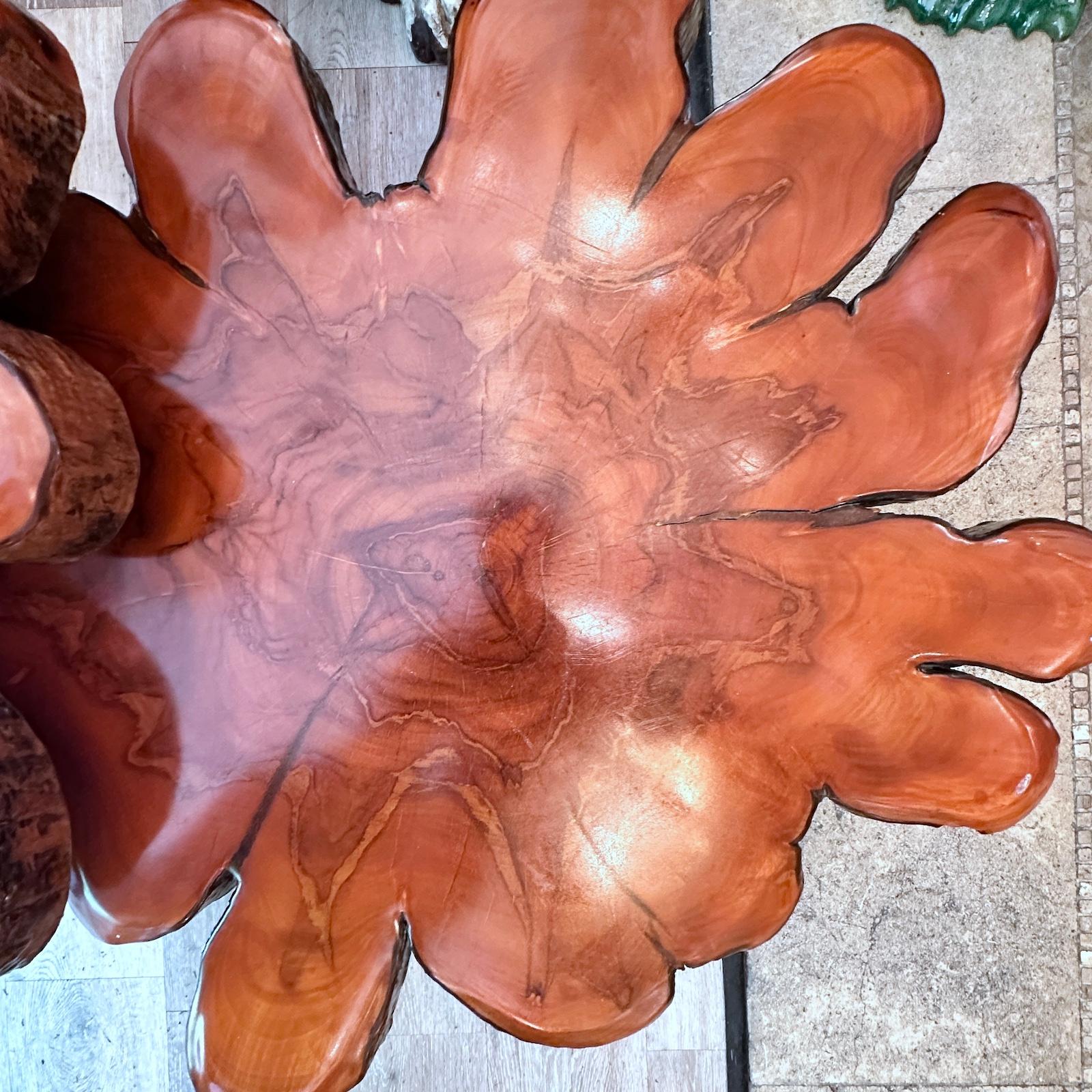 Bois Table basse en bois naturel du milieu du siècle en vente
