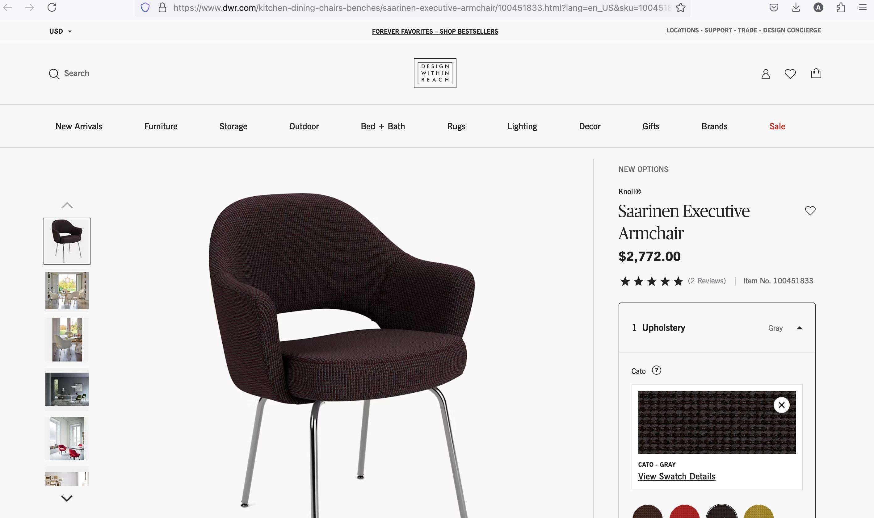 Midcentury Navy Blue Wool Upholstered Eero Saarinen Knoll Armchairs, Pair For Sale 5