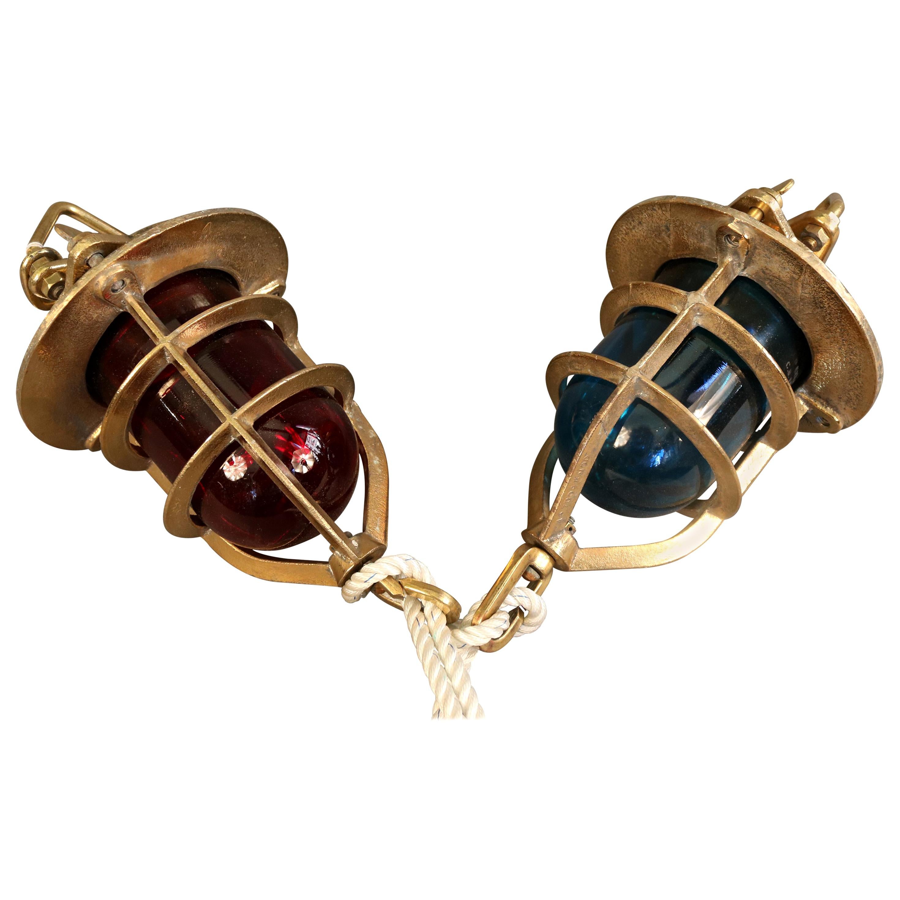 Midcentury Navy Convoy Lights For Sale
