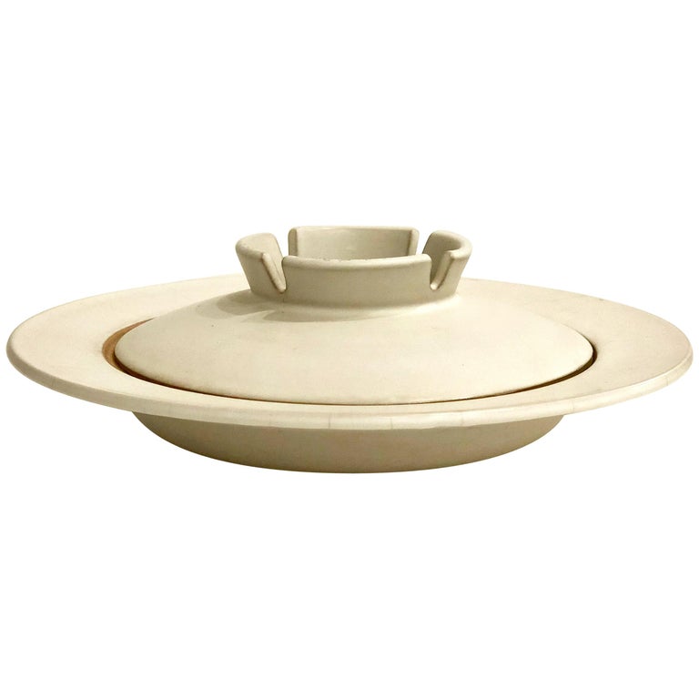 Midcentury Nelson Stoneware Large Ceramic Ashtray at 1stDibs