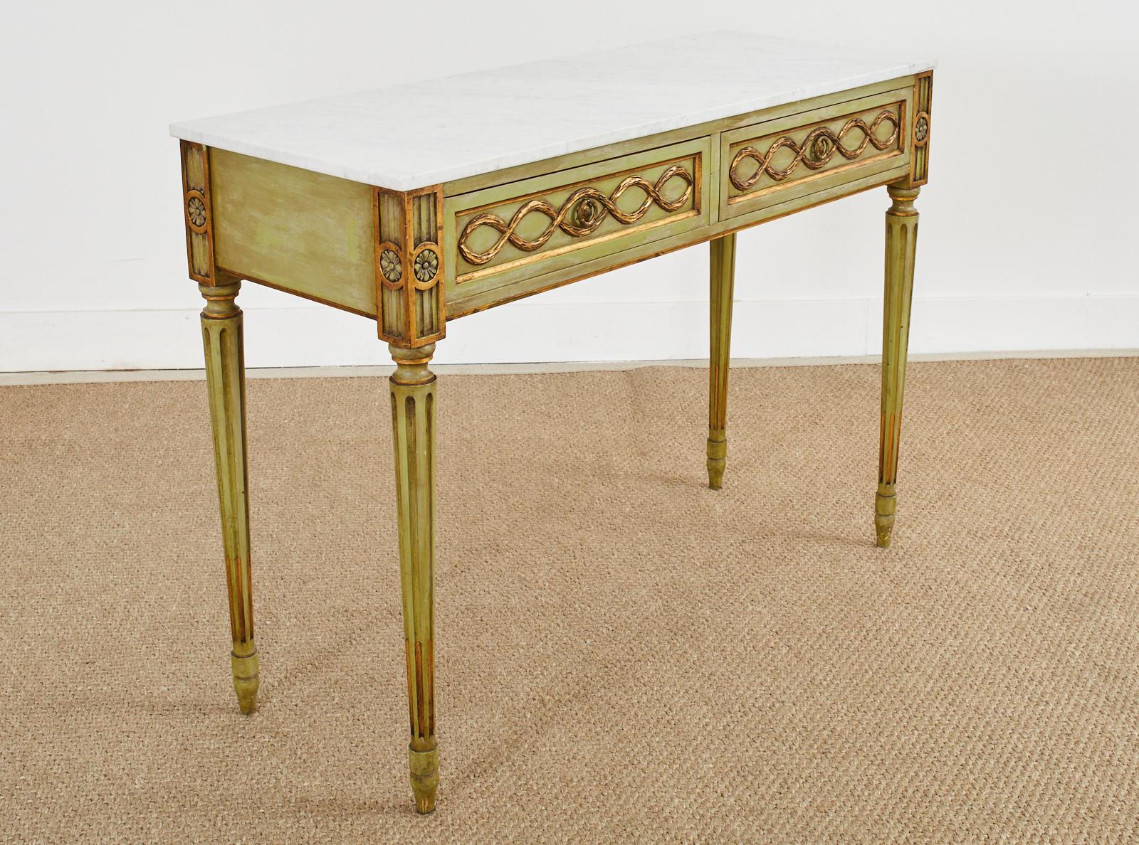 neoclassical console table