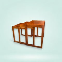 Midcentury Nesting Tables in Teak by Opal Möbel, Germany, 1960s